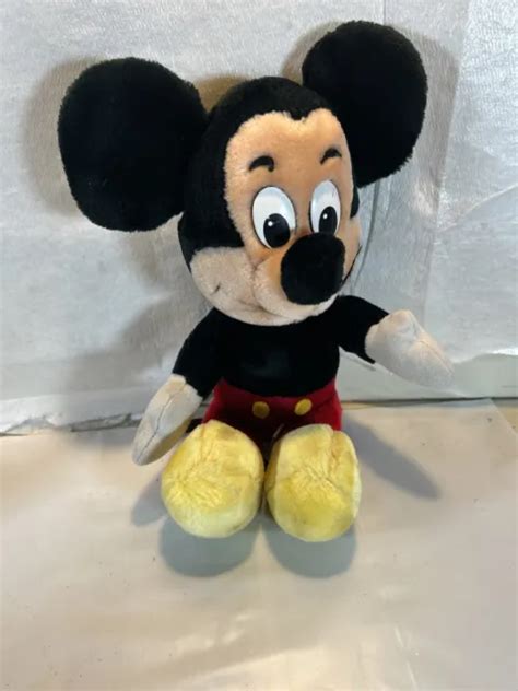 Disneyland And Walt Disney World Vintage Mickey Mouse Plush Stuffed Doll