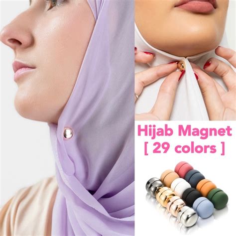Hijab Magnet No Snag Hijab Pin Muslim Headscarf Shawl Brooch Tudung Magnet Clip