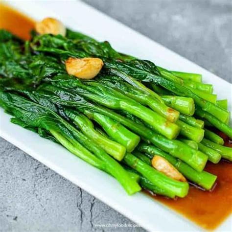 Garlic Yu Choy Sum 油菜心 Oh My Food Recipes Recipe Recipes Choy Sum Choy Sum Recipe