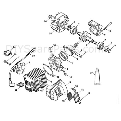 Stihl Ms 191 Chainsaw Ms191t Parts Diagram Cylinder