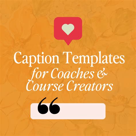 caption templates for coaches and course creators — lib aubuchon