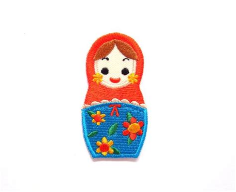 Russian Doll Iron On Patch By Craftroomstorage On Etsy Russian Doll