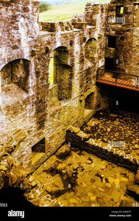 Ruined Castle Scotland Uk Stock Photo Alamy