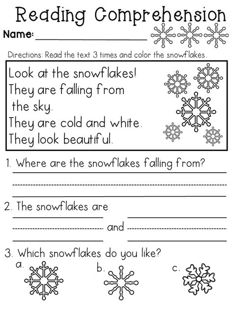 Printable Reading Worksheets For 1st Graders