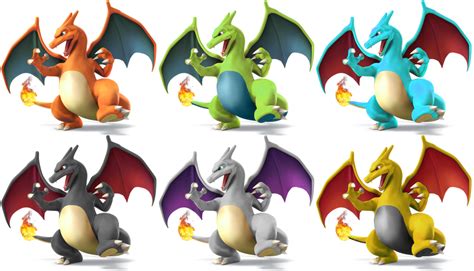 Charizard Ssb4 Recolors By Shadowgarion On Deviantart