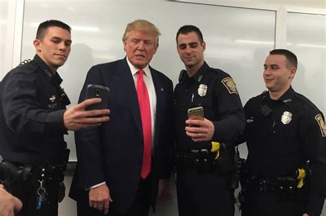 Donald Trump Visits Police Pledges More Recognition For Their Service Wsj