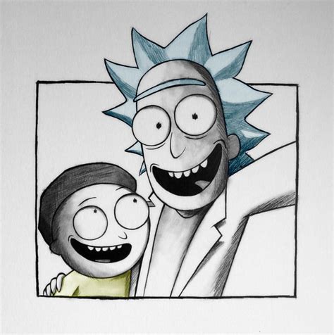 Speed Draw Rick And Morty By Tricepterry On Deviantart