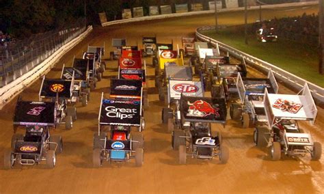 World Of Outlaws Four Wide Williams Grove Speedway Sprint Car Racing