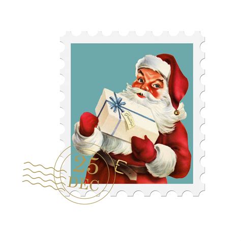Christmas Santa Postage Stamp Free Stock Photo Public Domain Pictures