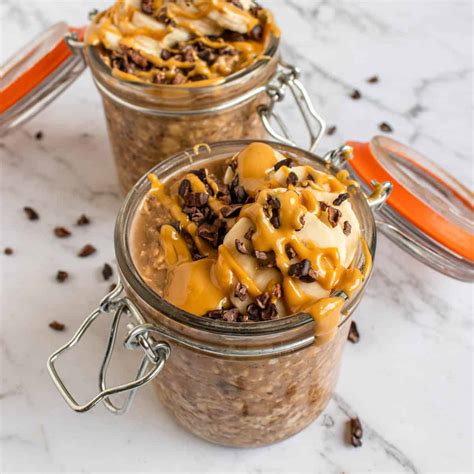 Chocolate Peanut Butter Overnight Oats Cooking With Ayeh