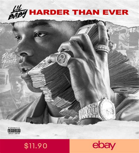 Lil Baby Harder Than Ever Cover Poster New Album Art Print 20×20 24×24