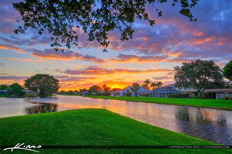 Palm Beach County Florida Neighborhood Sunset Hdr Photography By
