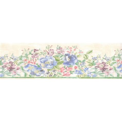 Dundee Deco 7 In Floral Green Pink Beige Blue Flowers Vines