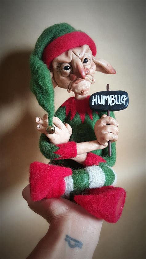 Available Grumpy Christmas Elf Posable Art Doll By Faunleyfae On Deviantart