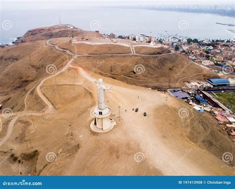 Aerial View Of Chorrillos District Lima Peru Stock Photo Image Of
