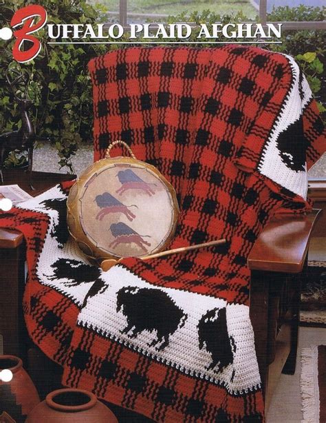 Buffalo Plaid Annies Attic Crochet Afghan Pattern Instructions