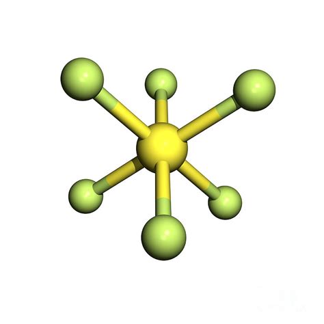 Sulphur Hexafluoride Molecule Photograph By Friedrich Saurer