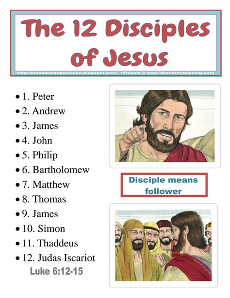 Teaching Children About The 12 Disciples