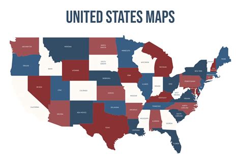 5 Best All 50 States Map Printable Pdf For Free At Printablee