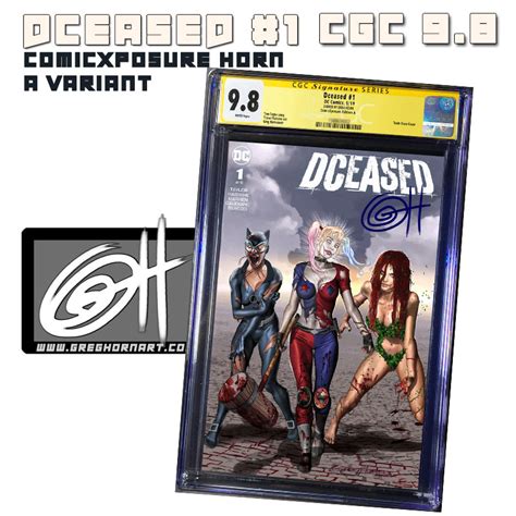 Dceased 1 Comicxposure Greg Horn Art Exclusive Variant Cgc 98