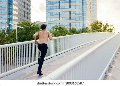 Asian Healthy Athlete Man Jogging Morning Stock Photo Shutterstock