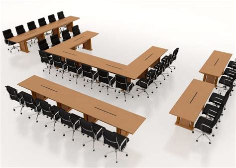 We have chairs and tables with attractive laminates, veneers and brushed metals. Eagles Modular Conference Room Tables | Paul Downs