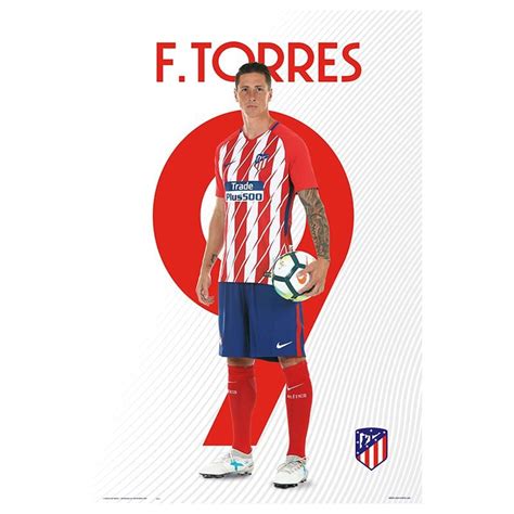 Poster Atletico De Madrid 20172018 Fernando Torres