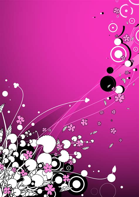 Pink Flower Background Vector Art And Graphics