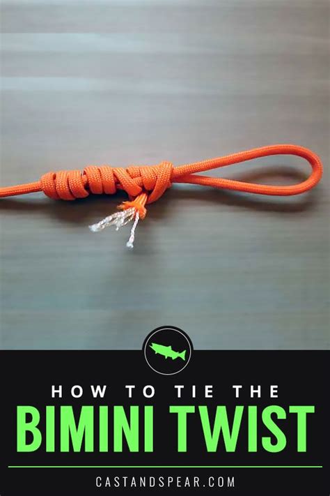How To Tie The Strength Bimini Twist Bimini Fishing Knots