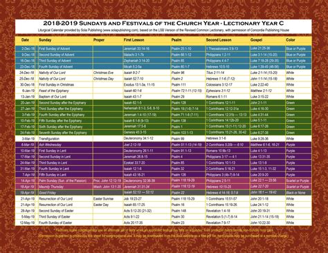 Key dates of the church year. Liturgical Calendar 2020 - Template Calendar Design