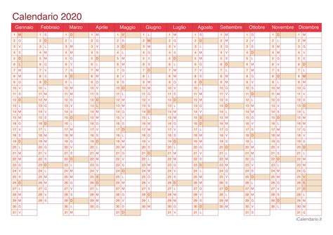 Calendario 2020 Da Stampare Icalendarioit