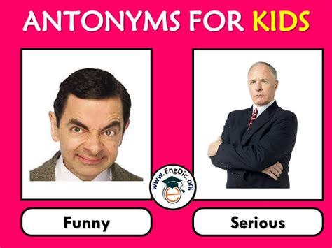 1000 Antonyms For Kids With Pictures Opposite Words Engdic