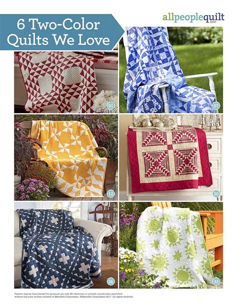 6 Two Color Quilts We Love Quilting Pattern From The Editors Of