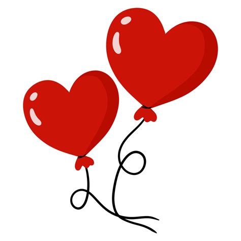 Heart Balloons Illustration 15321555 Png
