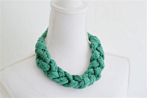 Diy Shirt Into Braided Necklace