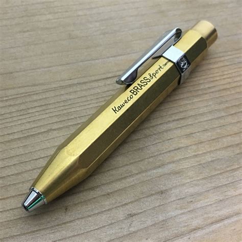 edc ballpoint pen kaweco solid brass