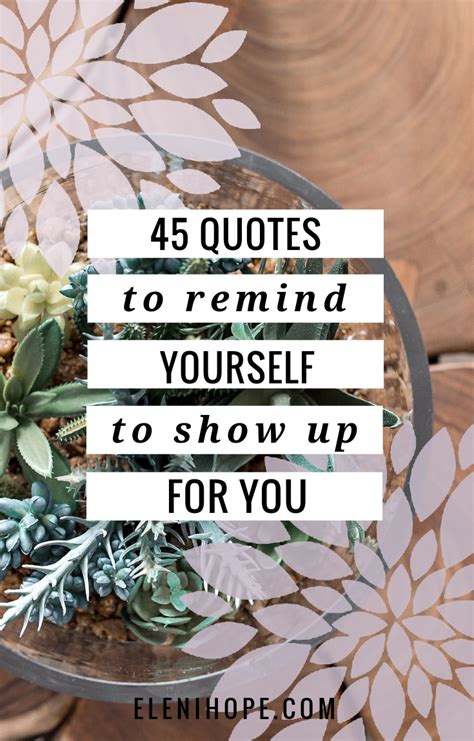 Showing Up And Taking Care Of Yourself Is Key To Thriving