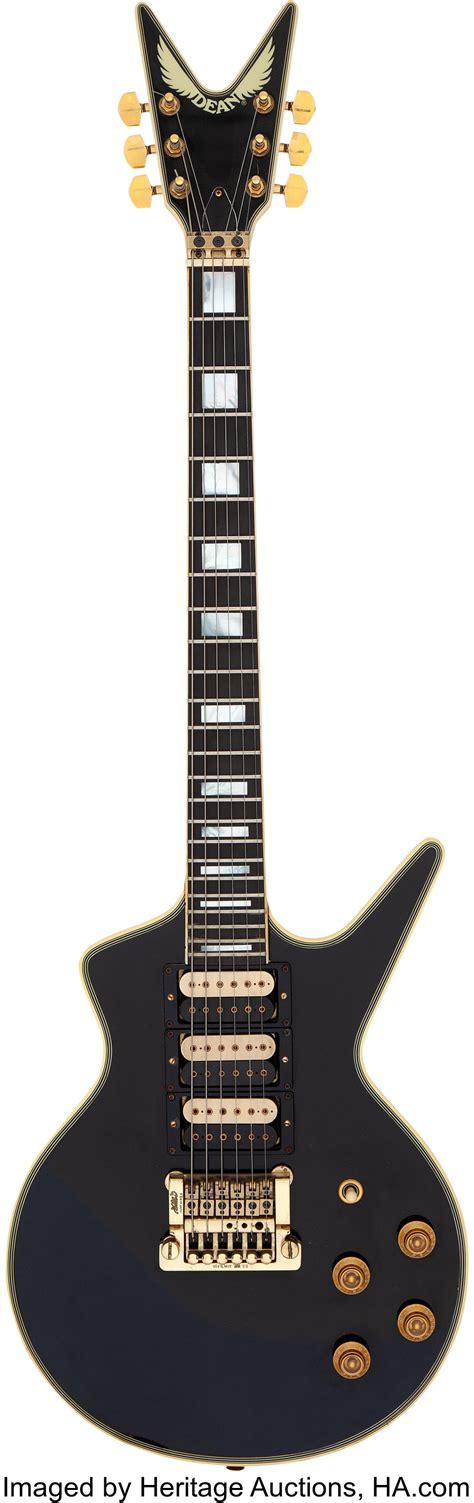 1983 Dean Cadillac Black Solid Body Electric Guitar Serial 83 Lot