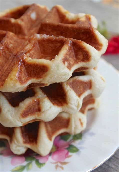 See more ideas about belgian waffles recipe, waffle recipes, belgian waffles. Liege Waffles (Traditional Belgian Waffle Recipe) - a Day ...