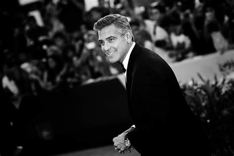 George Clooney Wears His Omega De Ville Hour Vision Watch At The