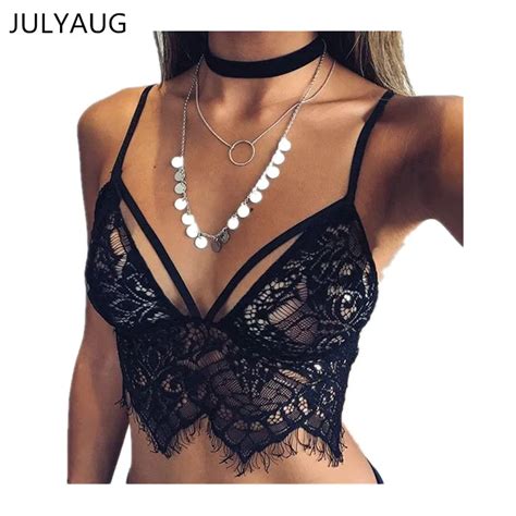 Buy Sexy Sheer Bralette Push Up Mesh Bras For Women Strappy Lace Bralette Crop