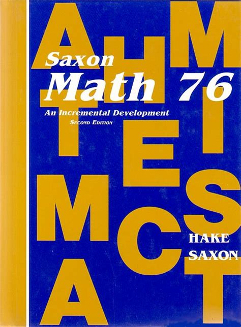 Saxon Math 76 (2nd Ed) Text - Seton Educational Media
