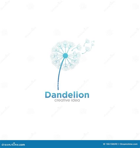 Creative Dandelion Logo Design Template Stock Vector Illustration Of