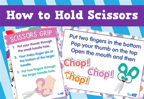 How To Hold Scissors Poster Set Teacher Resources And Classroom