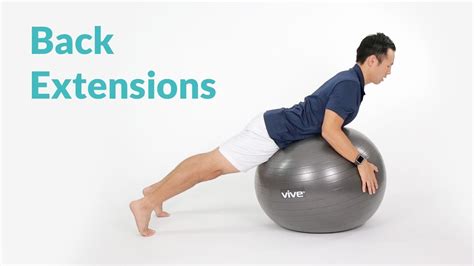 How To Perform Back Extensions On Exercise Ball Youtube
