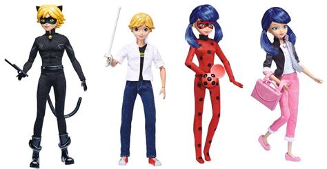 Bandai Miraculous Tales Of Ladybug And Cat Noir 4 Piece Fashion Doll