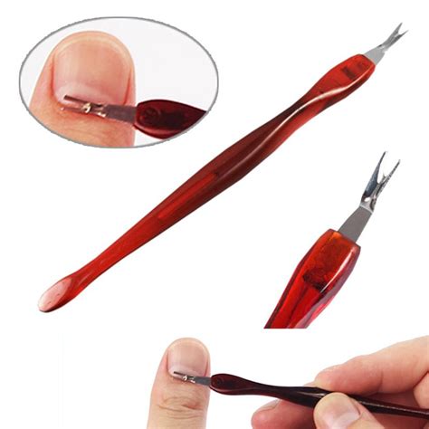 Cuticle Pusher For Professional Nail Art Design V Type Nail Tool Dead Skin Fork Cuticle Remover