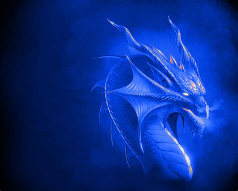 Blue Dragons Wallpaper Hd