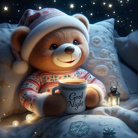 Good Night In 2024 Good Night Teddy Bear Good Night Teddy Bear Pictures