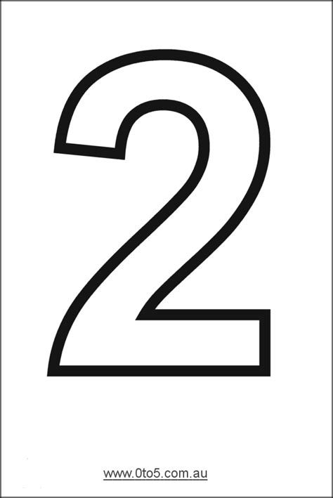 Number 2 Free Printable Numbers Printable Numbers Large Printable